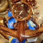 đồng hồ mỏ neo gỗ hương