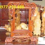 khung ảnh thờ gỗ trạm khắc