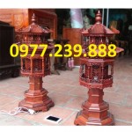 bán đôi đèn thờ bằng gỗ hương cao 91cm
