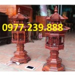 đôi đèn thờ bằng gỗ hương cao 200cm