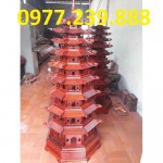 bán đèn thờ tháp chùa bằng gỗ hương 11 tầng cao 127cm