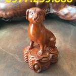 tượng chó gỗ hương đỏ