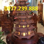đèn thờ tháp chùa bằng hương 7 tầng cao 90cm