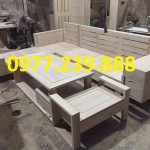 bộ bàn ghế sofa đơn bằng gỗ tần bì