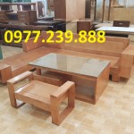 Salon - Sofa gỗ Sồi bộ góc - SLS741