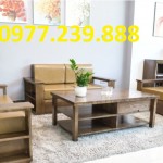 sofa góc chữ u bằng gỗ sồi nga hàng đẹp