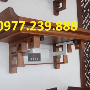 mẫu bàn thờ treo tường gỗ sồi nga 61cm