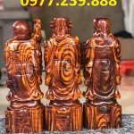 bộ tượng gỗ ông Phúc Lộc Thọ trắc 50cm