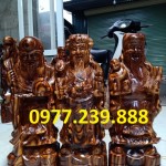 bộ tượng tam đa bằng gỗ trắc 60cm